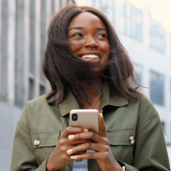 A traveller browsing operators on a phone